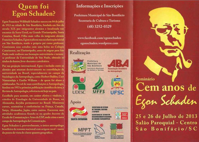 Seminário Cem Anos de Egon Schaden