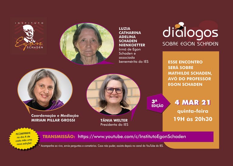 3º encontro do Projeto Diálogos será sobre a avó Mathilde Schaden