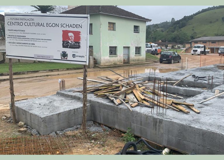 Construção do Centro Cultural Egon Schaden avança