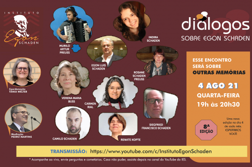 Convidadas e convidados trarão suas memórias para a 8ª edição do Projeto Diálogos