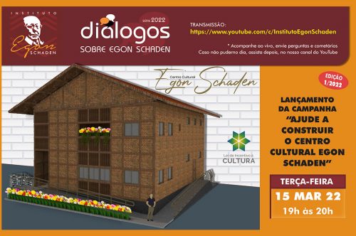 Live lança a campanha “Ajude a Construir o Centro Cultural Egon Schaden”