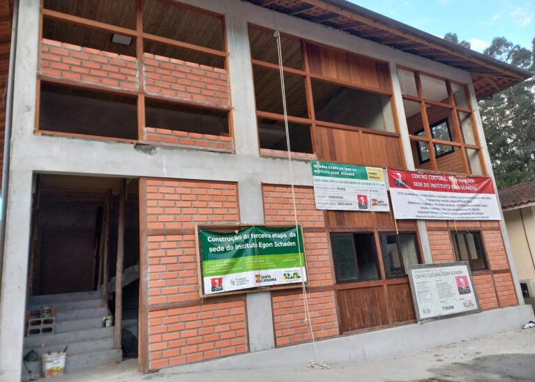 RECURSOS DE EMENDA PARLAMENTAR FEDERAL IMPULSIONAM A TERCEIRA ETAPA DA CONSTRUÇÃO DO CENTRO CULTURAL EGON SCHADEN