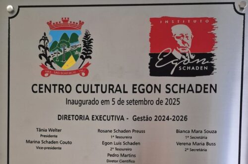 INAUGURAÇÃO DO CENTRO CULTURAL EGON SCHADEN – Uma virada histórica para o IES
