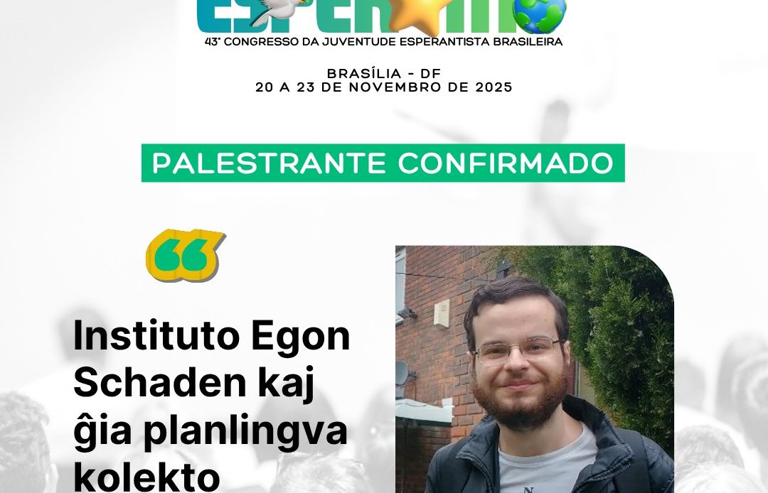 TRAJETÓRIA DO IES É APRESENTADA EM CONGRESSO DE ESPERANTO